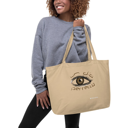 Large organic tote bag